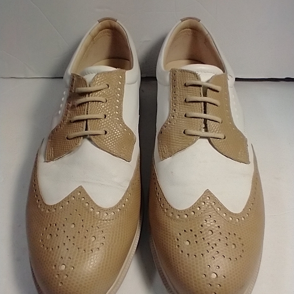 Ecco Hydromax Wingtip Oxford Golf Shoes Women’s sz 8(39). - Picture 2 of 10